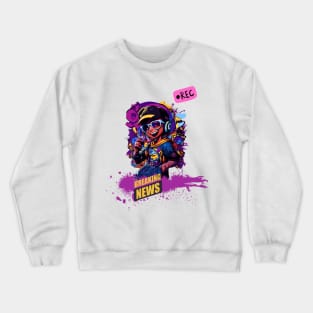 Graffiti Breaking News Crewneck Sweatshirt